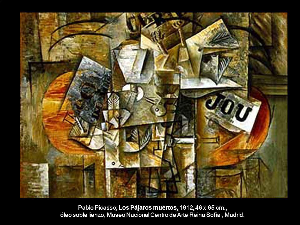 Pablo Picasso, Los Pájaros muertos, 1912, 46 x 65 cm