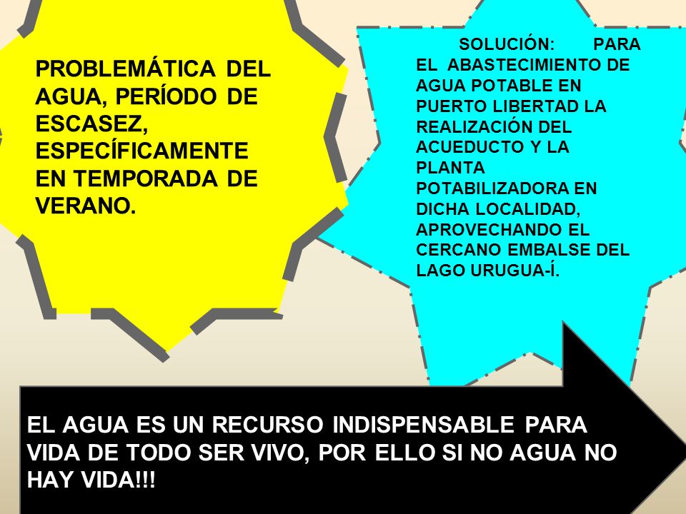 PROBLEMÁTICA DEL AGUA, PERÍODO DE ESCASEZ, ESPECÍFICAMENTE EN TEMPORADA DE VERANO.