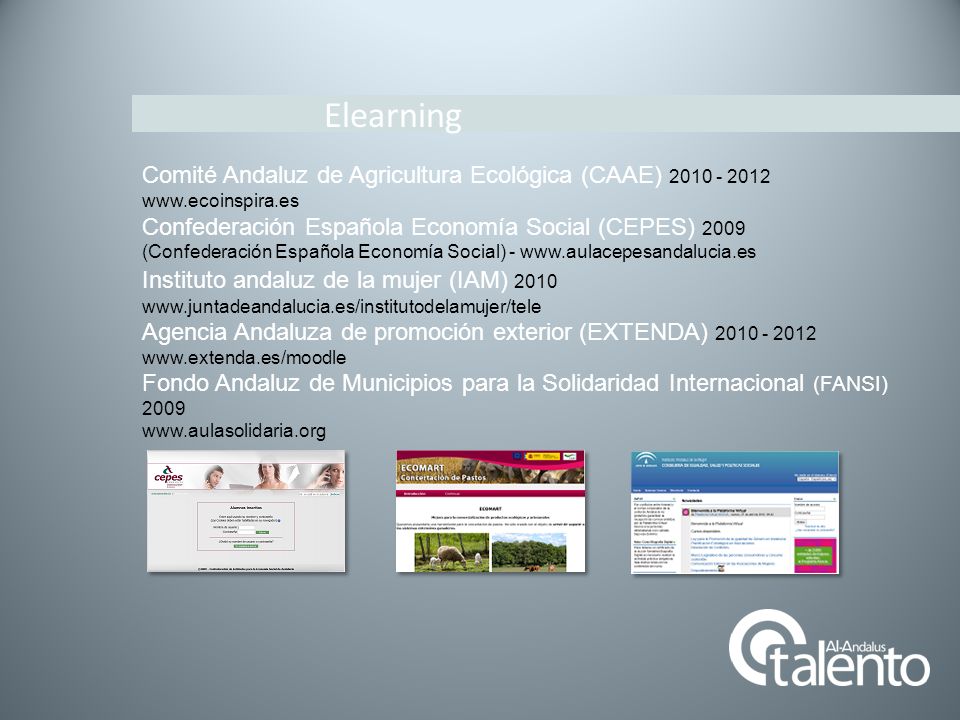 Elearning Comité Andaluz de Agricultura Ecológica (CAAE)