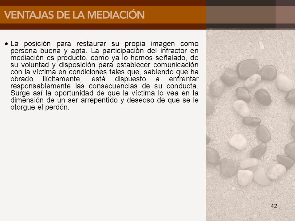 La posición para restaurar su propia imagen como persona buena y apta