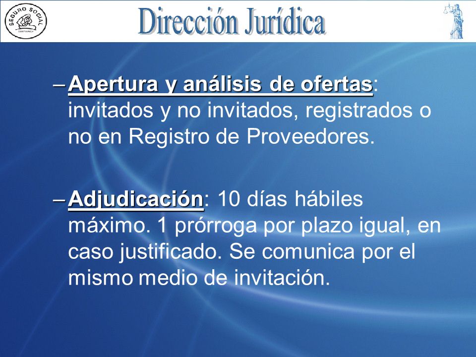 Apertura y análisis de ofertas: invitados y no invitados, registrados o no en Registro de Proveedores.