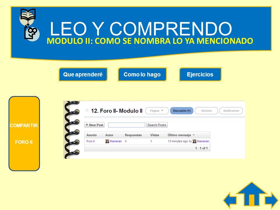 LEO Y COMPRENDO MODULO II: COMO SE NOMBRA LO YA MENCIONADO