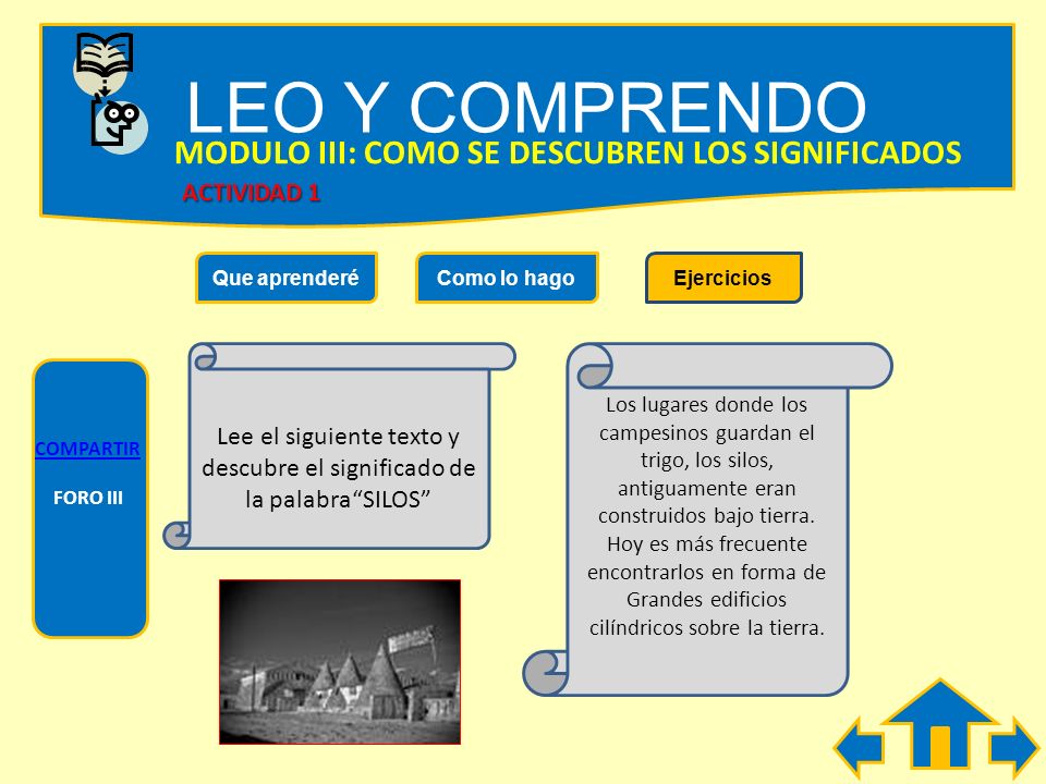 LEO Y COMPRENDO MODULO III: COMO SE DESCUBREN LOS SIGNIFICADOS