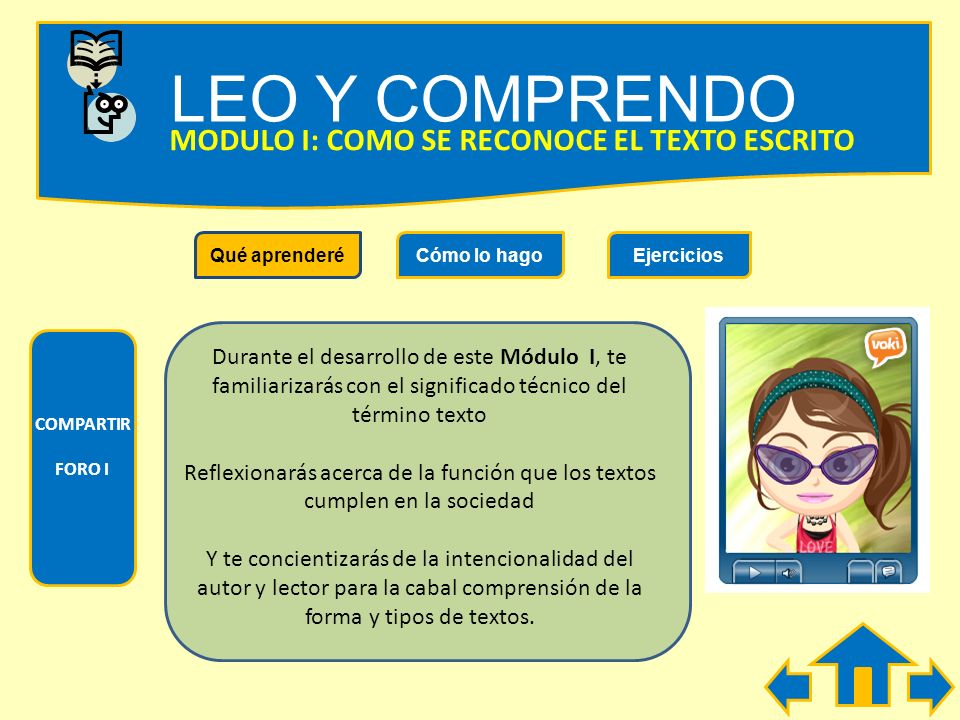 LEO Y COMPRENDO MODULO I: COMO SE RECONOCE EL TEXTO ESCRITO