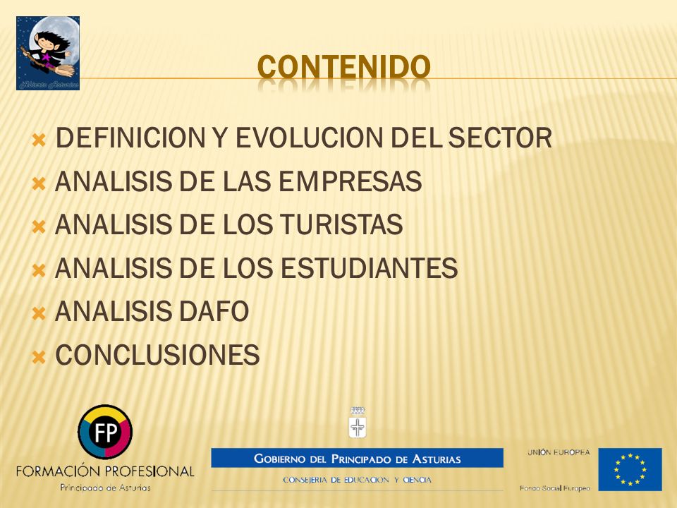 CONTENIDO DEFINICION Y EVOLUCION DEL SECTOR ANALISIS DE LAS EMPRESAS