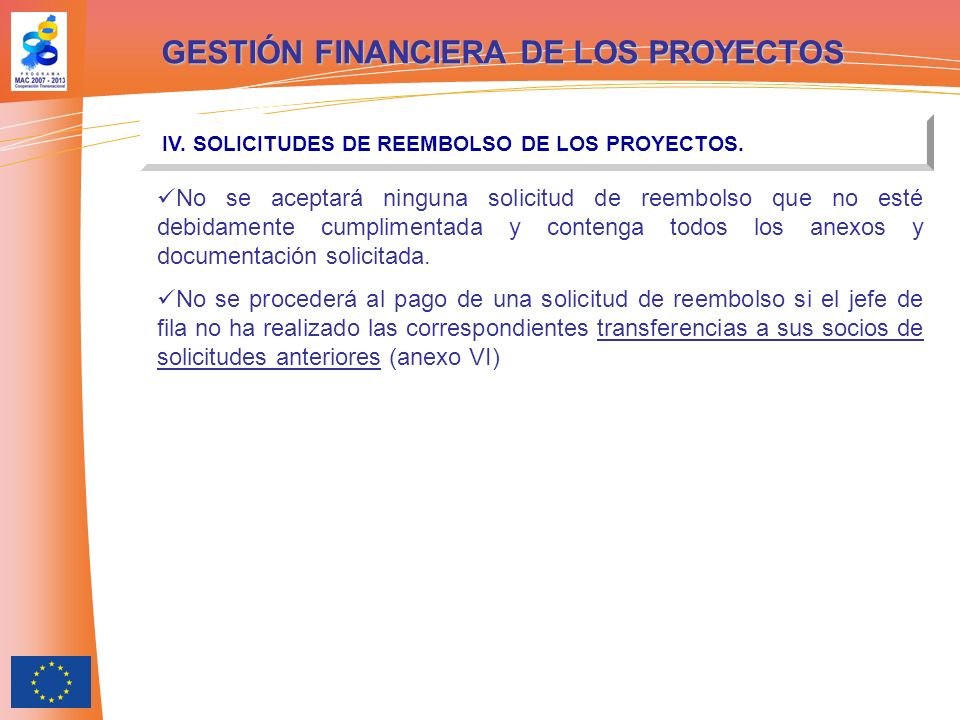GESTIÓN FINANCIERA DE LOS PROYECTOS