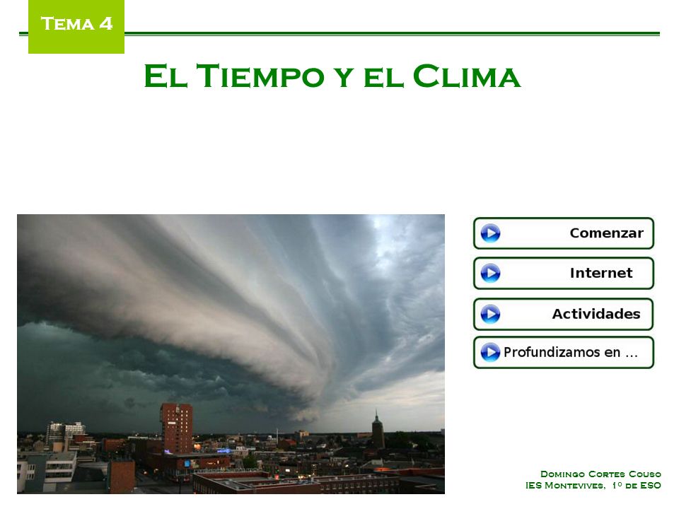 El Tiempo y el Clima Tema 4 Domingo Cortes Couso