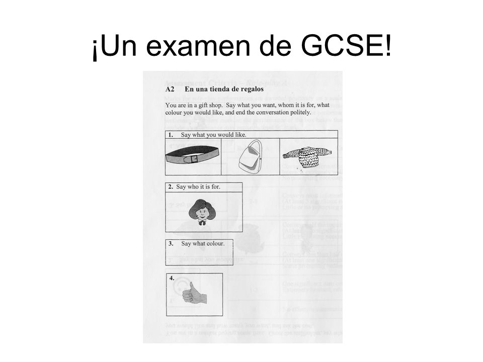¡Un examen de GCSE! Boost their confidence – they can do this now!!!