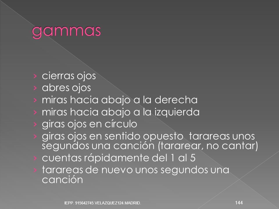 gammas cierras ojos abres ojos miras hacia abajo a la derecha