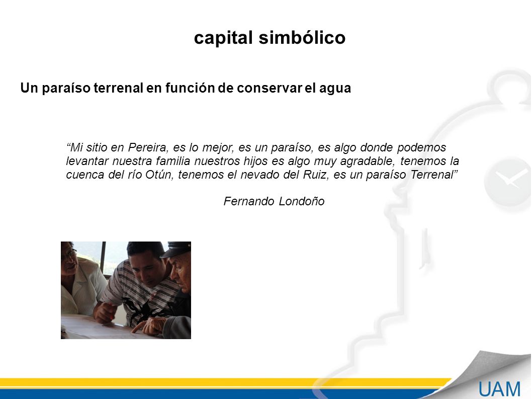 capital simbólico Un paraíso terrenal en función de conservar el agua