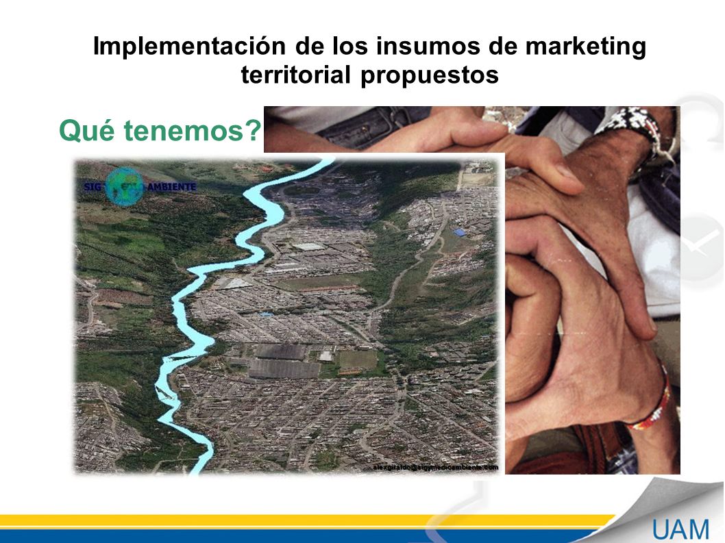 Implementación de los insumos de marketing territorial propuestos