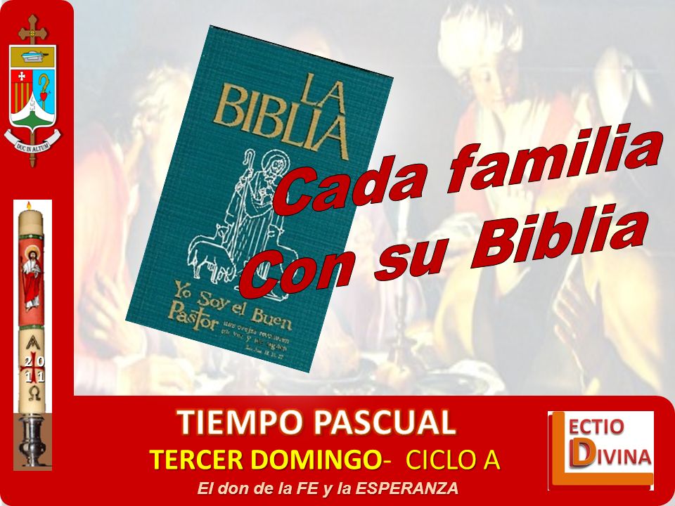 TIEMPO PASCUAL TERCER DOMINGO- CICLO A El don de la FE y la ESPERANZA