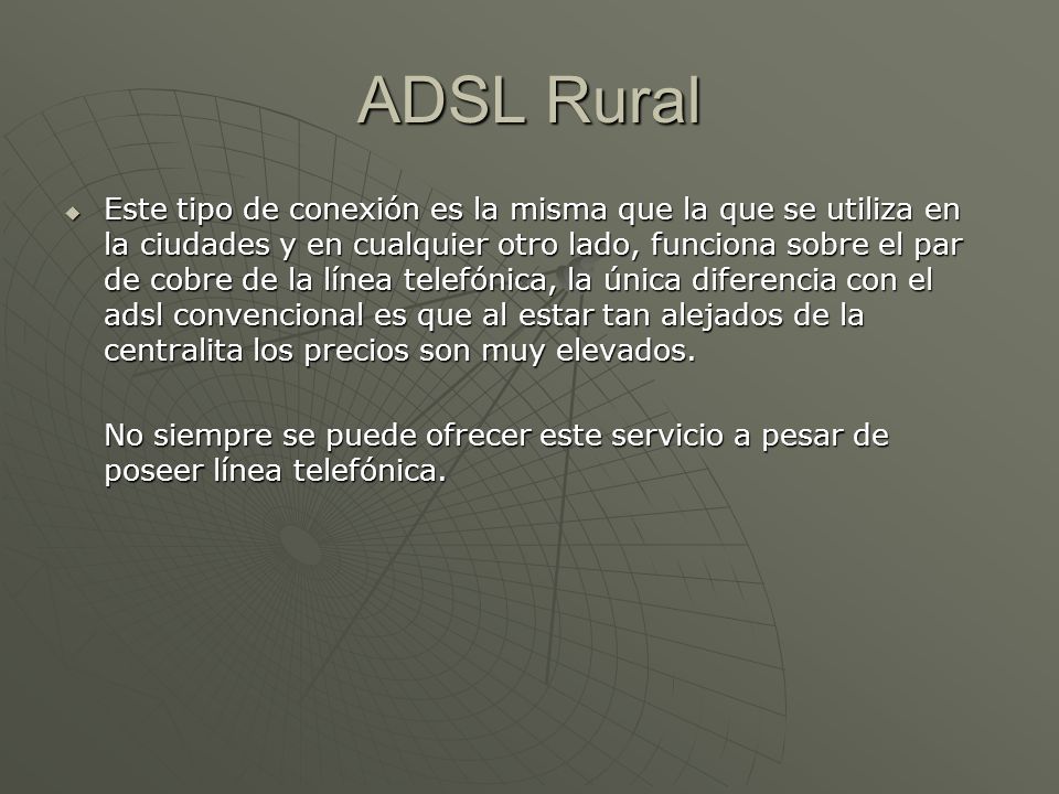 ADSL Rural