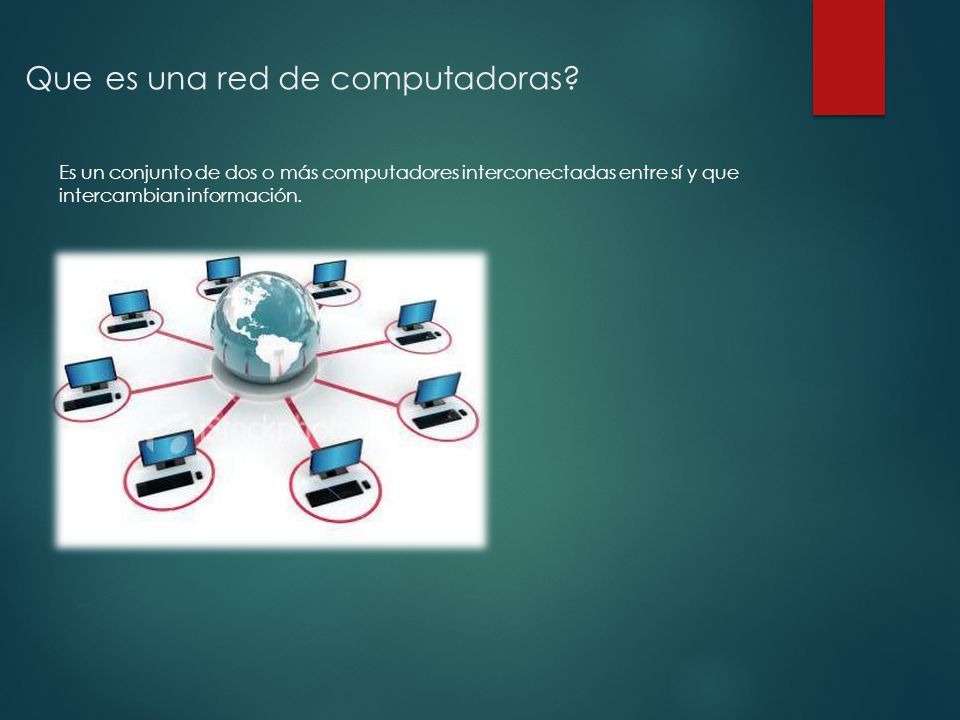 Que es una red de computadoras
