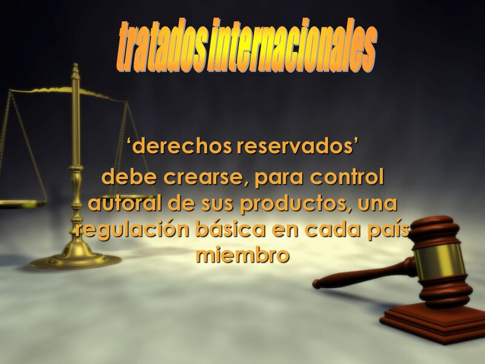 tratados internacionales ‘derechos reservados’