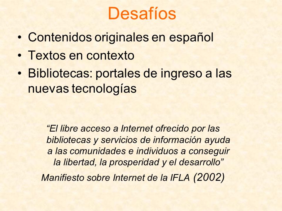 Manifiesto sobre Internet de la IFLA (2002)