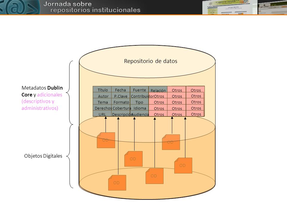 Repositorio de datos Metadatos Dublin Core y adicionales