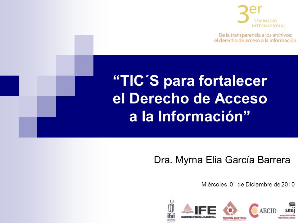 TIC´S para fortalecer el Derecho de Acceso a la Información