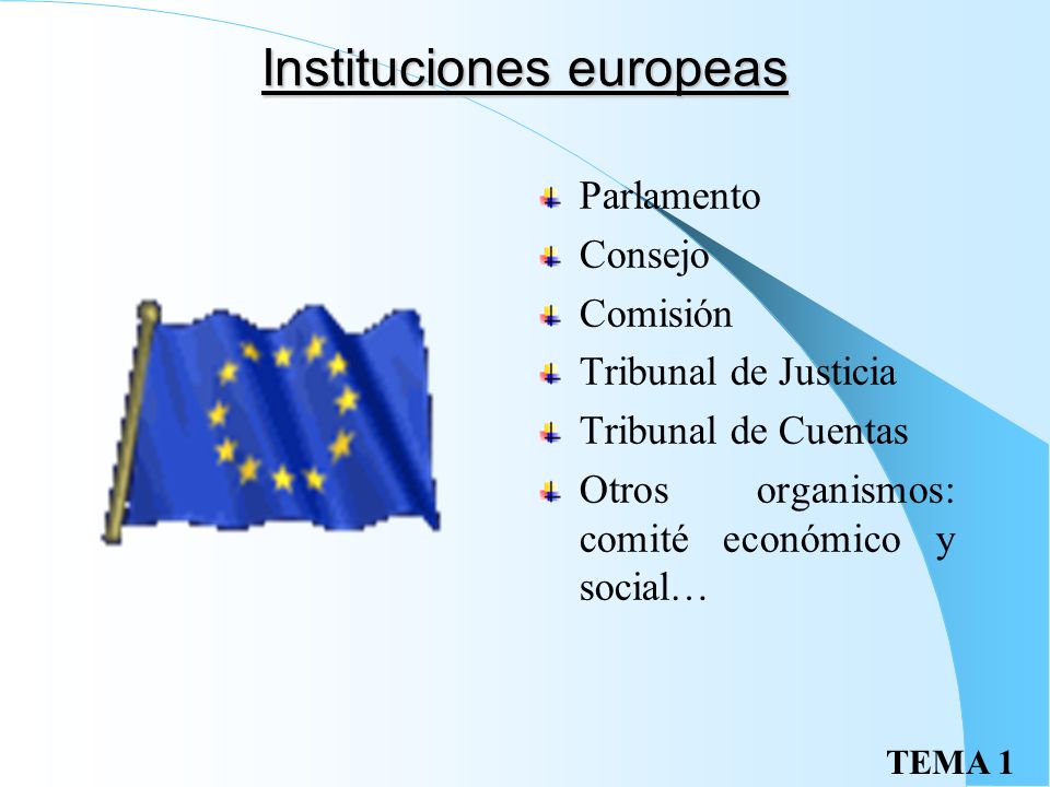 Instituciones europeas