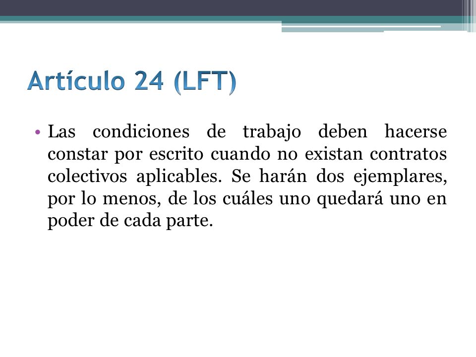 Artículo 24 (LFT)