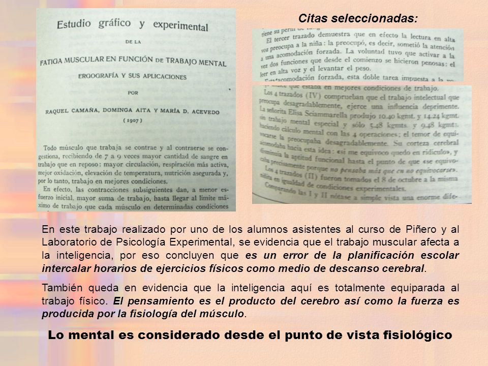Lo mental es considerado desde el punto de vista fisiológico