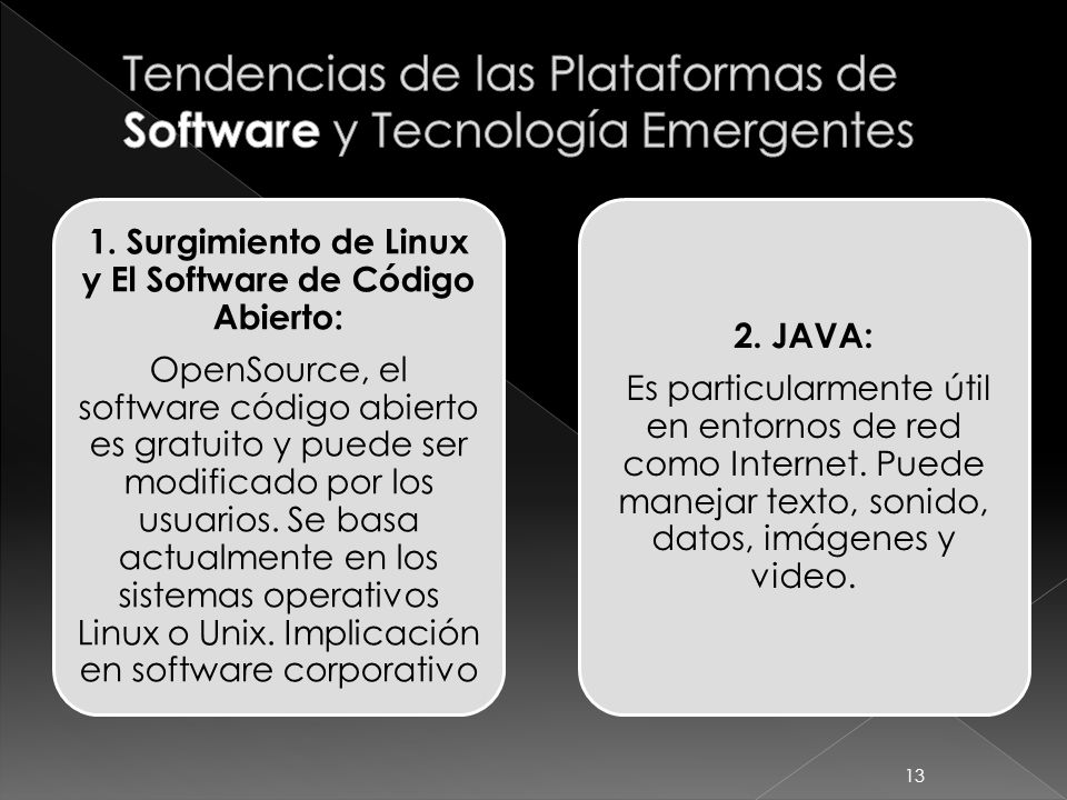 Tendencias de las Plataformas de Software y Tecnología Emergentes