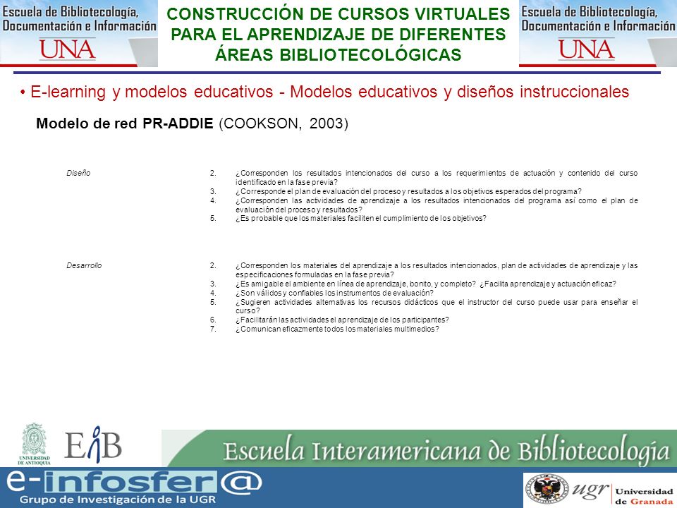 CONSTRUCCIÓN DE CURSOS VIRTUALES PARA EL APRENDIZAJE DE DIFERENTES ÁREAS BIBLIOTECOLÓGICAS