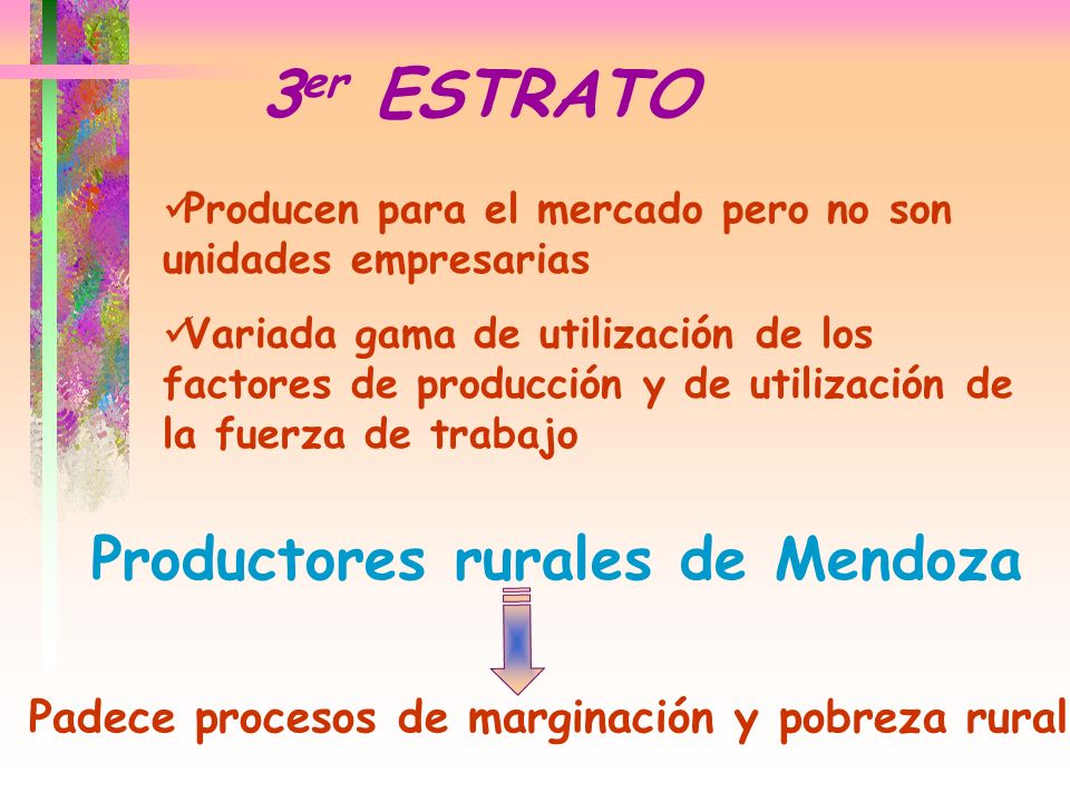 3er ESTRATO Productores rurales de Mendoza