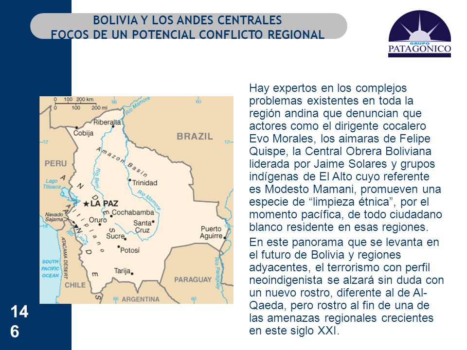 BOLIVIA Y LOS ANDES CENTRALES FOCOS DE UN POTENCIAL CONFLICTO REGIONAL