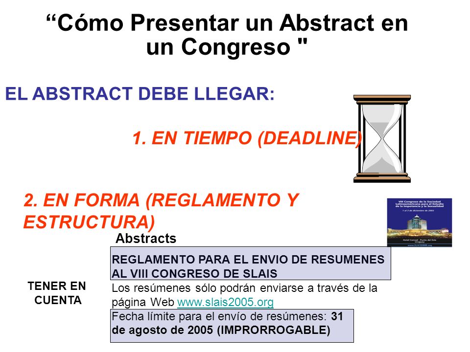 EL ABSTRACT DEBE LLEGAR: