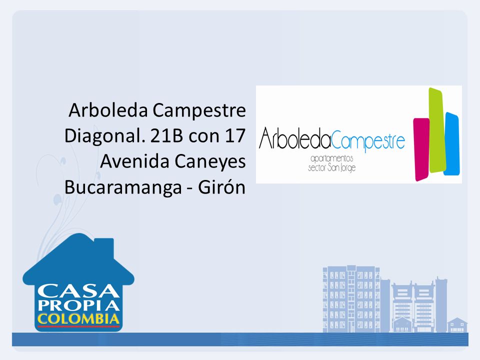 Arboleda Campestre Diagonal. 21B con 17 Avenida Caneyes Bucaramanga - Girón