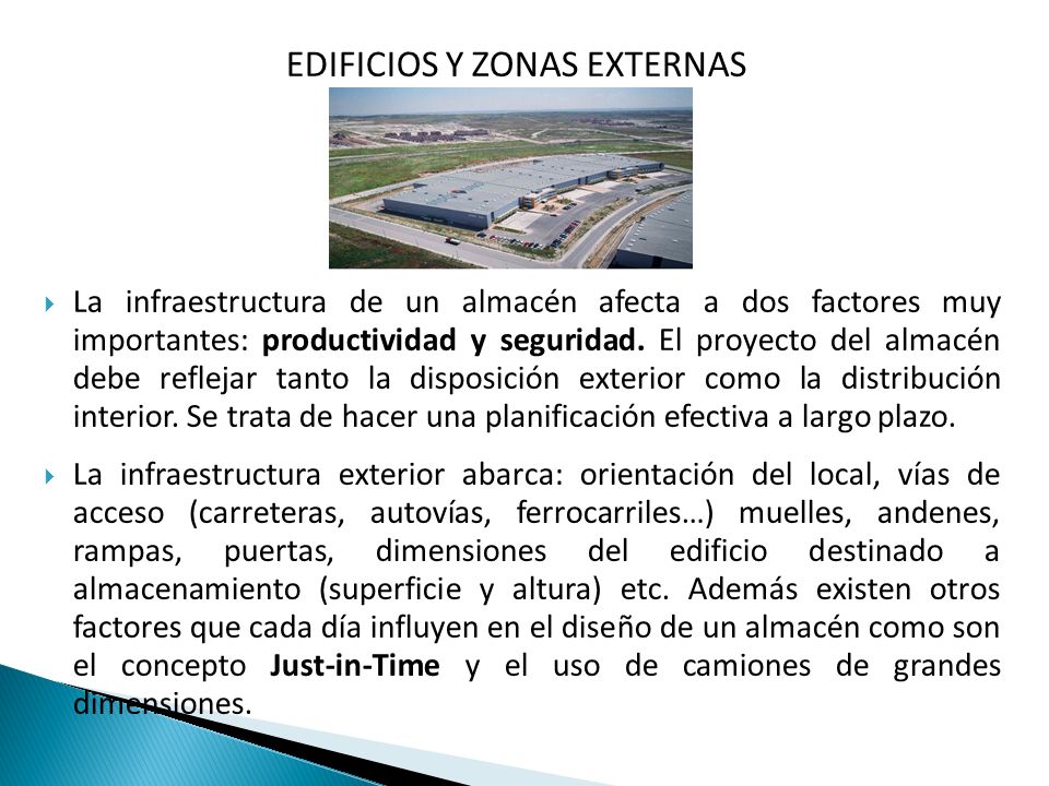 EDIFICIOS Y ZONAS EXTERNAS