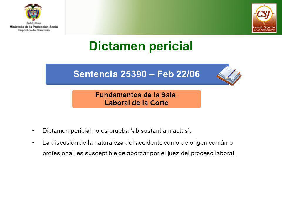 Dictamen pericial Sentencia – Feb 22/06 Fundamentos de la Sala
