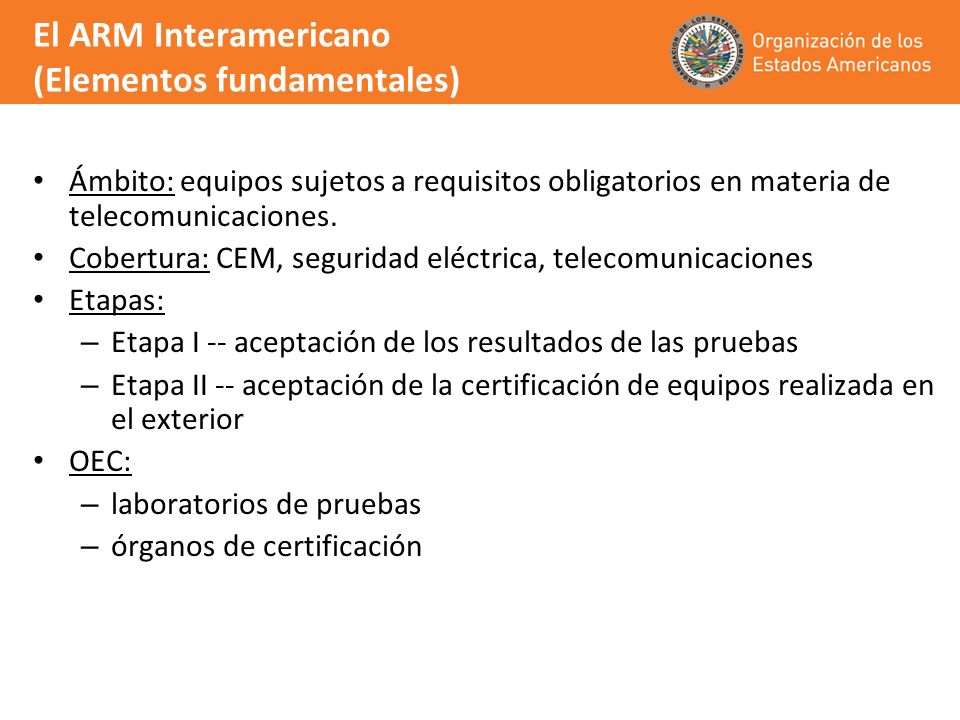 El ARM Interamericano (Elementos fundamentales)