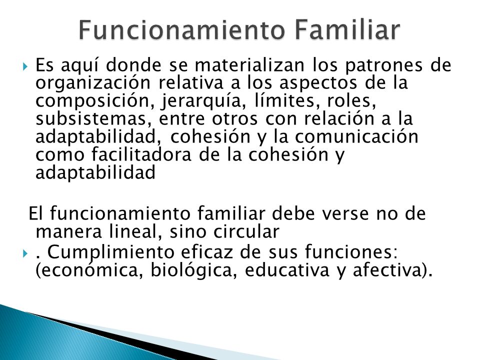 Funcionamiento Familiar