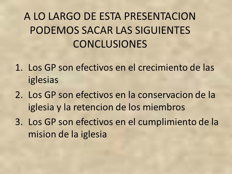 A LO LARGO DE ESTA PRESENTACION PODEMOS SACAR LAS SIGUIENTES CONCLUSIONES