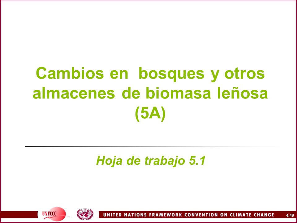 Cambios en bosques y otros almacenes de biomasa leñosa (5A)