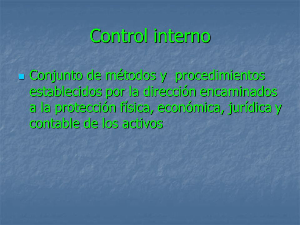 Control interno