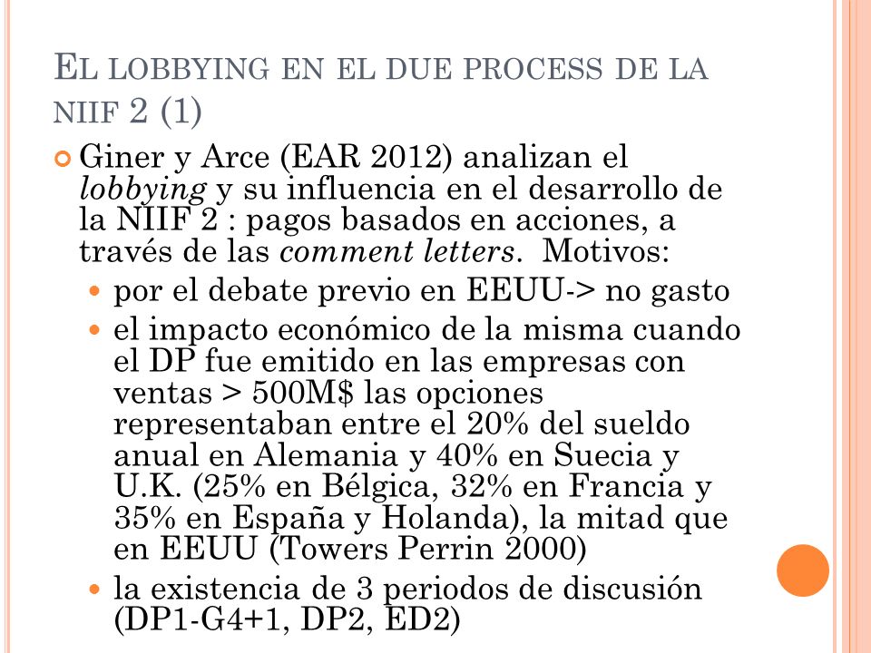 El lobbying en el due process de la niif 2 (1)