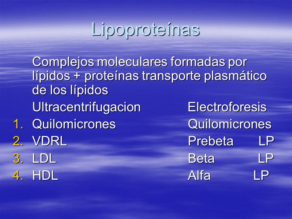 Lipoproteínas Complejos moleculares formadas por lípidos + proteínas transporte plasmático de los lípidos.