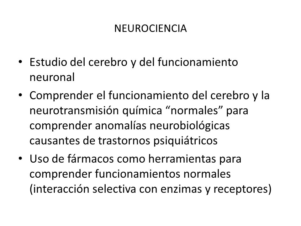 Estudio del cerebro y del funcionamiento neuronal