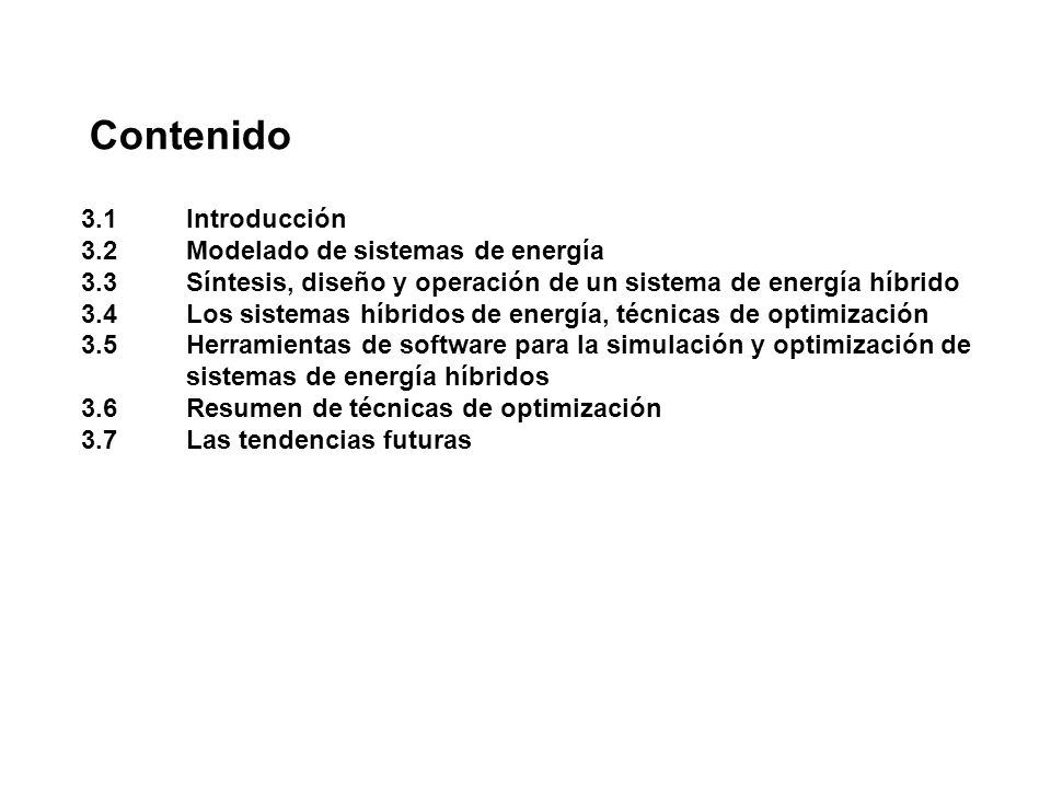 Contenido 3.1 Introducción