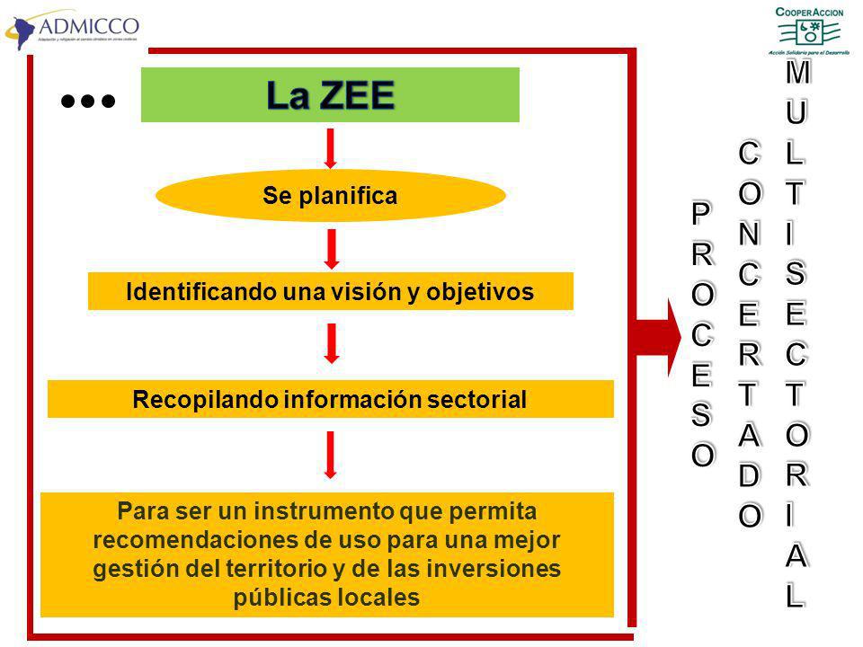 Identificando una visión y objetivos Recopilando información sectorial