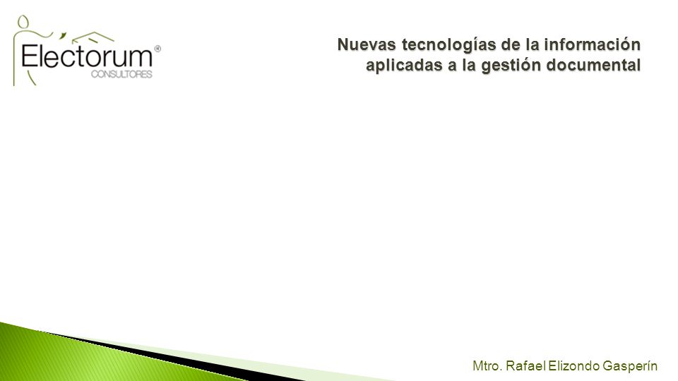Nuevas tecnologías de la información aplicadas a la gestión documental