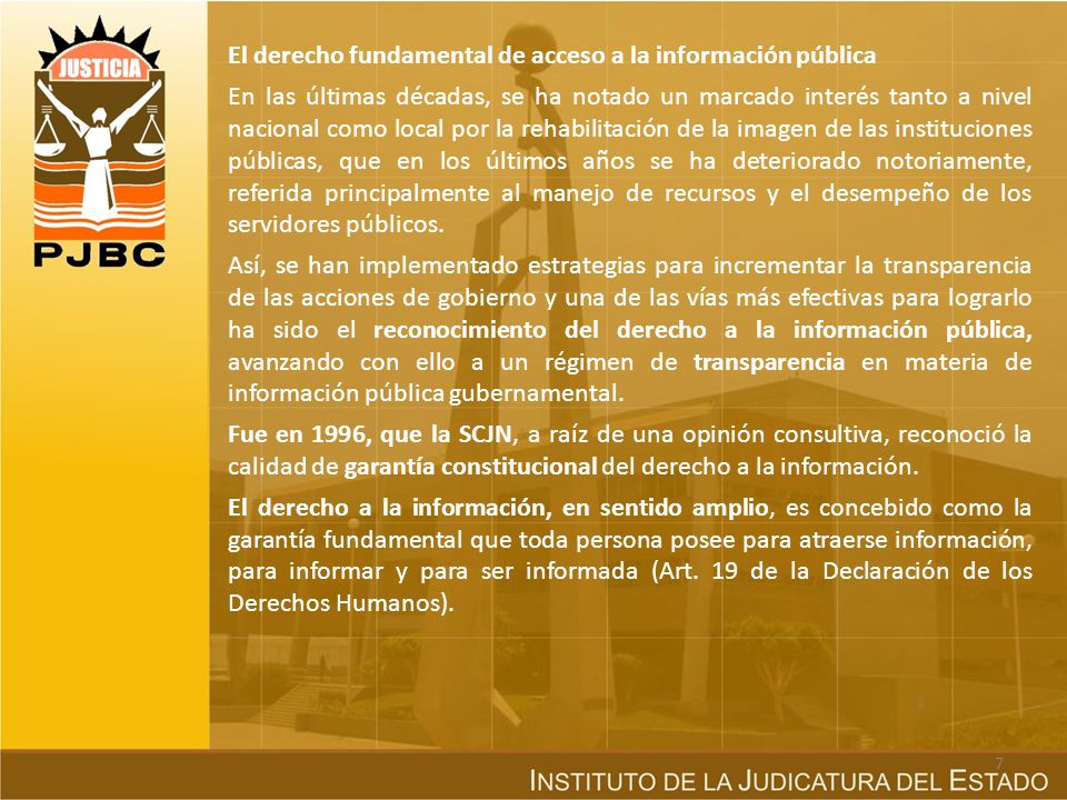 El derecho fundamental de acceso a la información pública