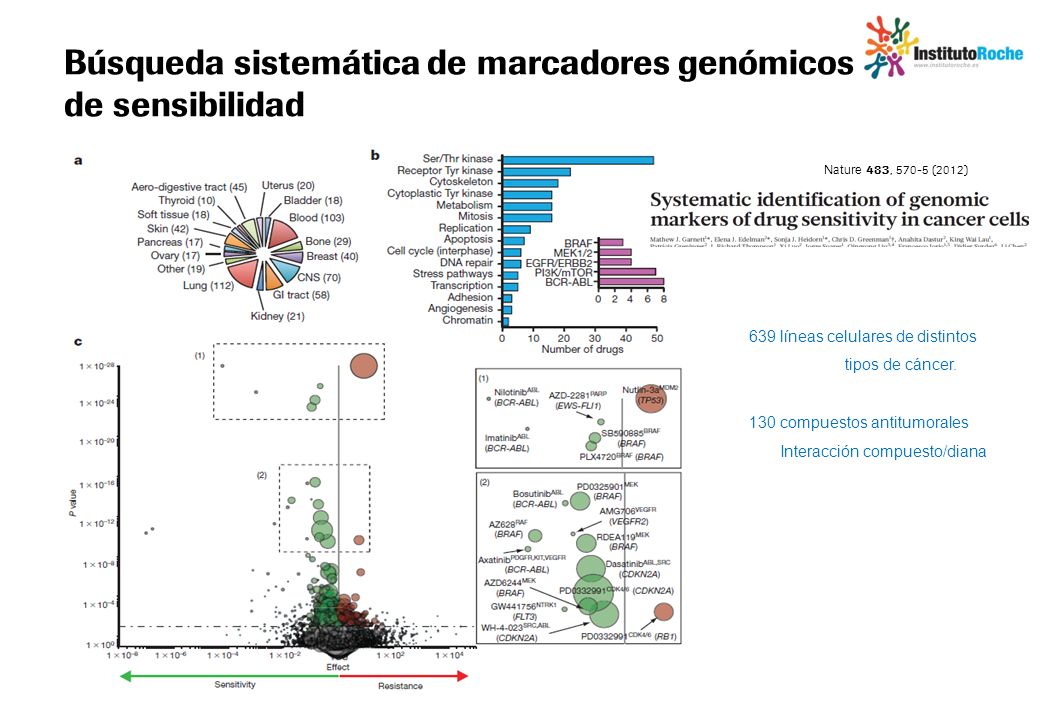 Búsqueda sistemática de marcadores genómicos de sensibilidad
