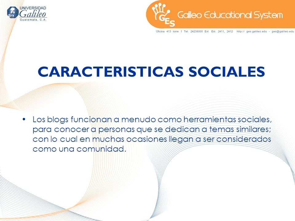 CARACTERISTICAS SOCIALES
