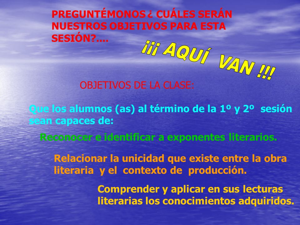 PREGUNTÉMONOS ¿ CUÁLES SERÁN NUESTROS OBJETIVOS PARA ESTA SESIÓN ....