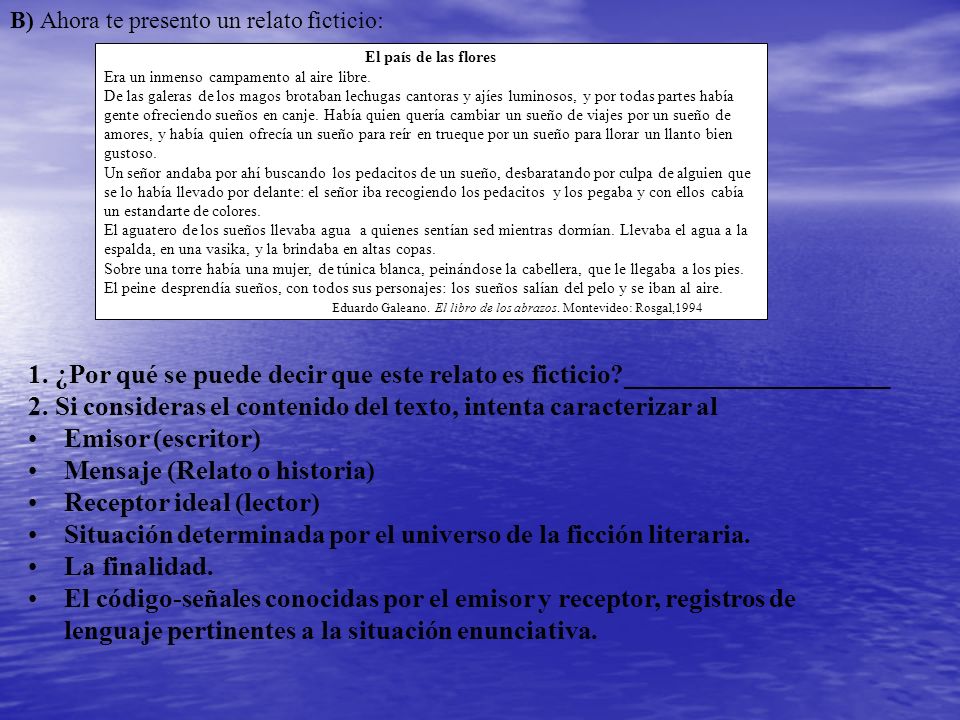 2. Si consideras el contenido del texto, intenta caracterizar al