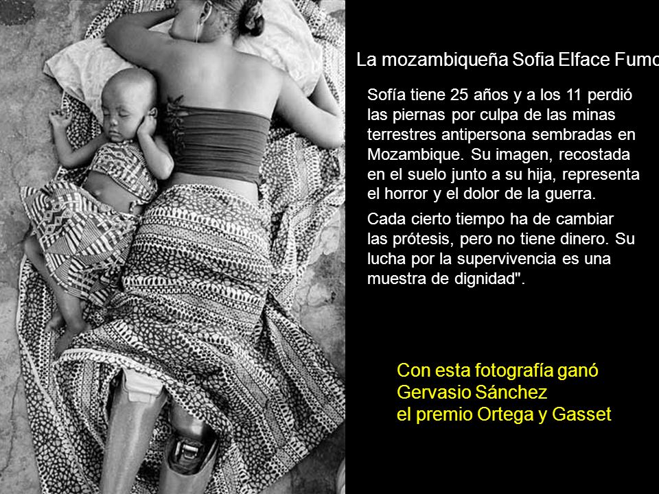 Con esta fotografía ganó Gervasio Sánchez el premio Ortega y Gasset